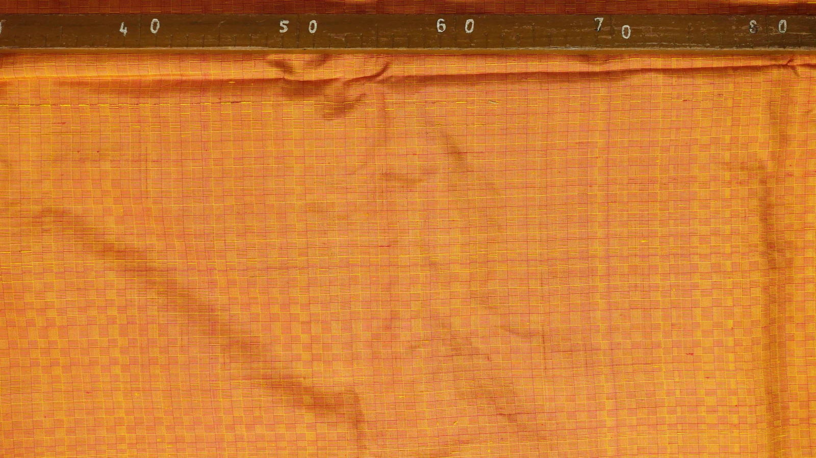 Silk Houndstooth, Golden Orange