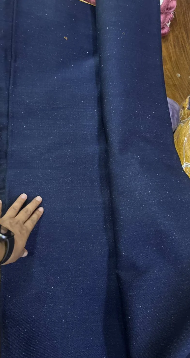 Denim-Like Silk, Blue