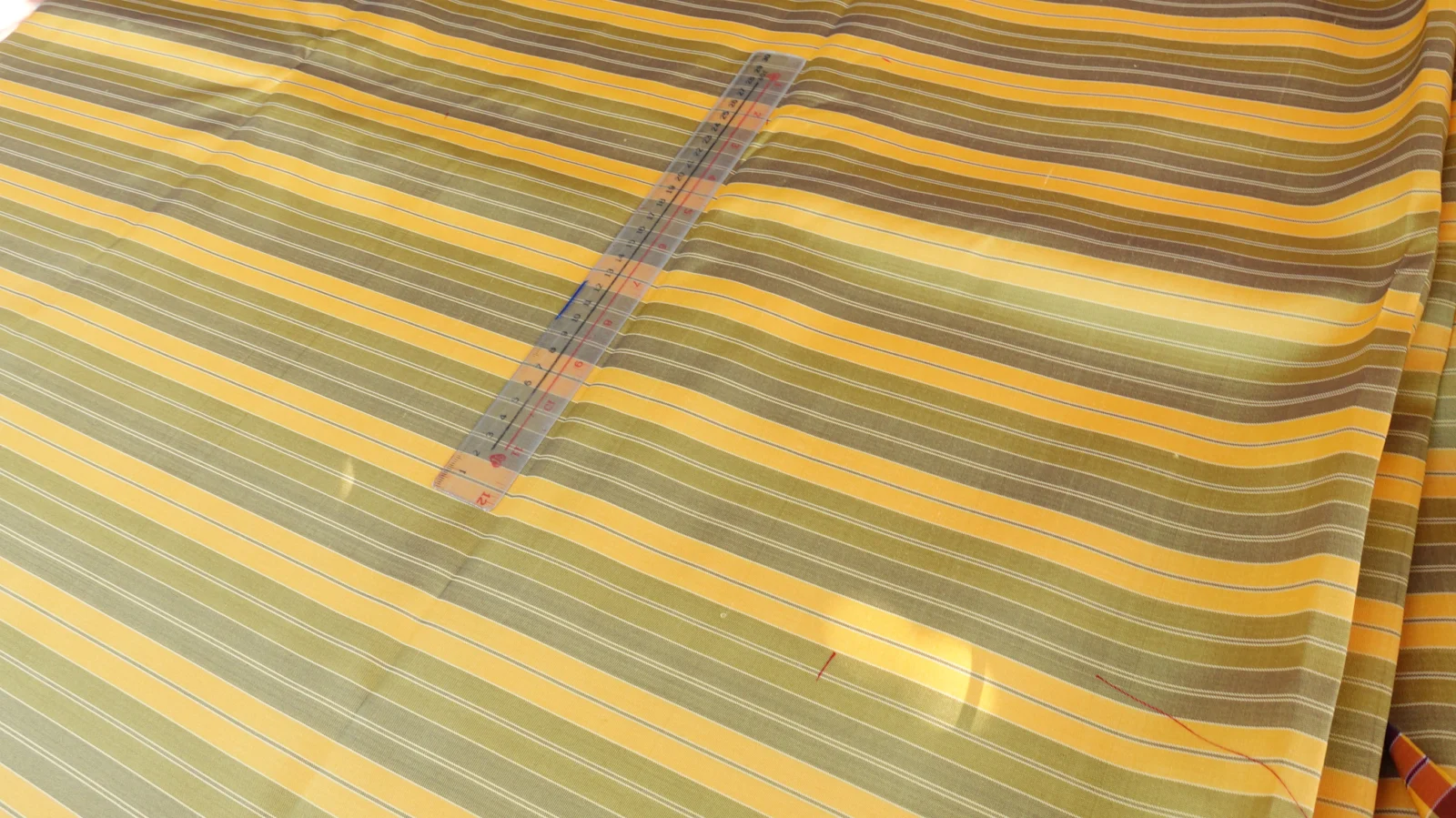 Silk Gingham Check, Yellow and Green