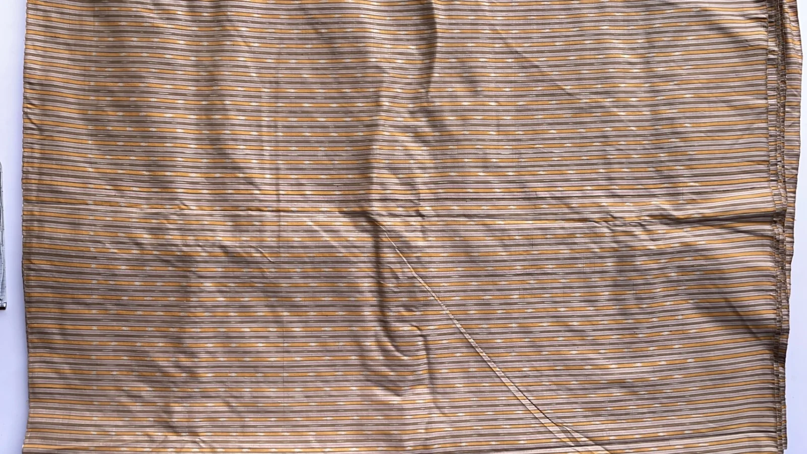 Ikat Native Silk, Nam Lai Pattern, Light Grey-Purple-Brown