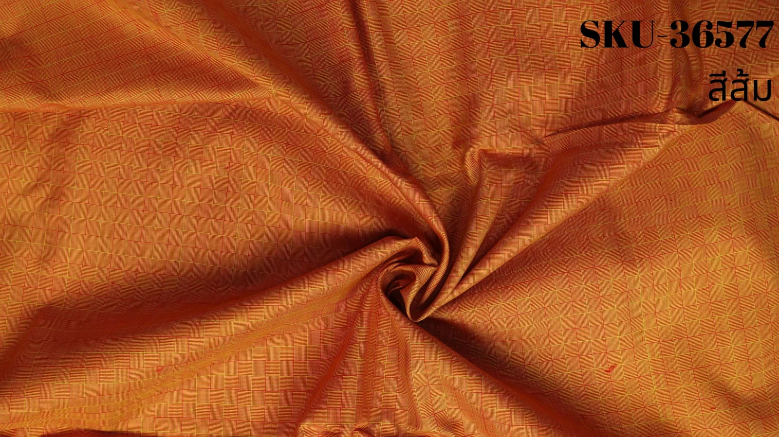 Silk Houndstooth, Orange