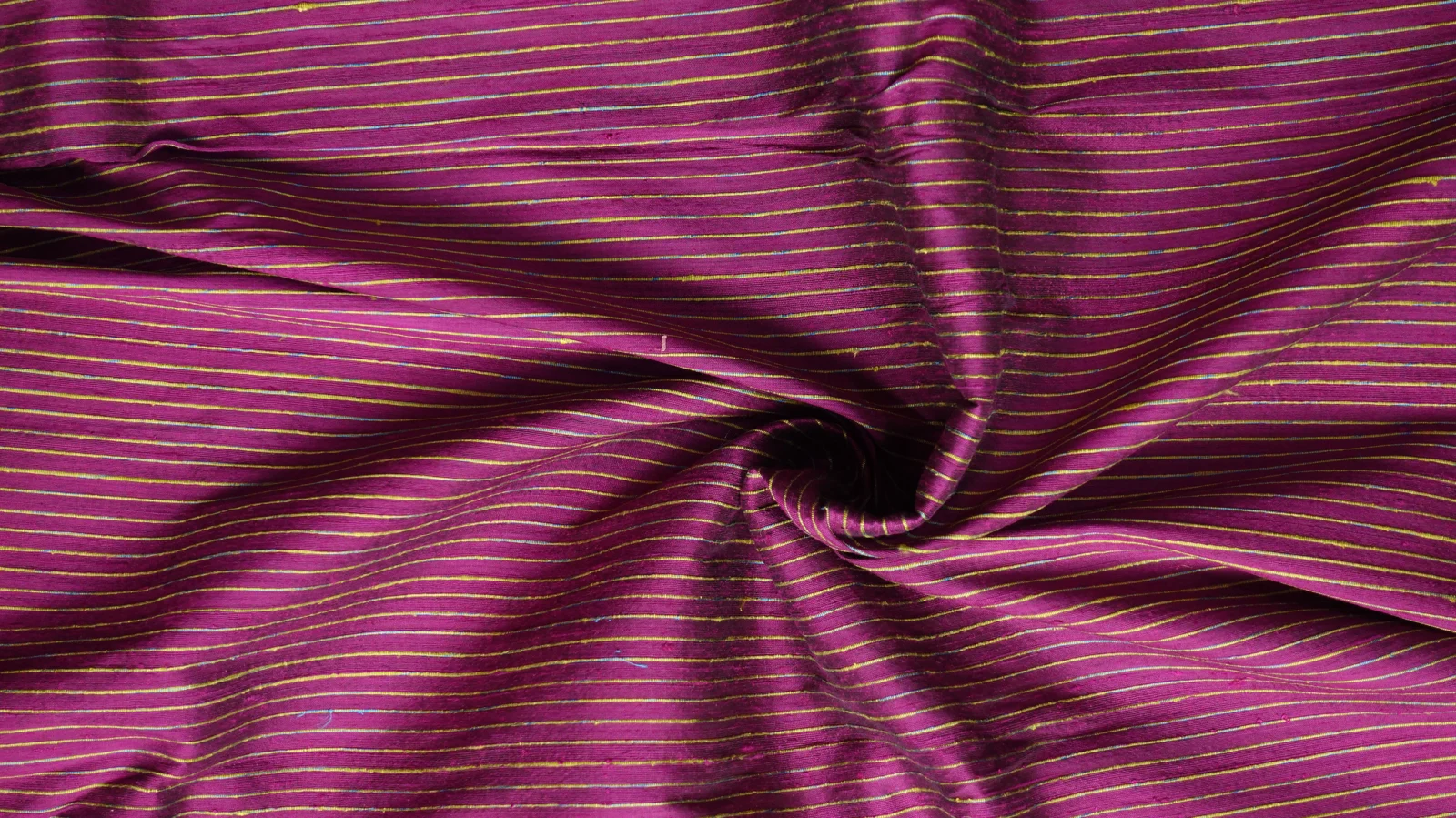 Silk Multicolour Stripe, Dark Pink-Red