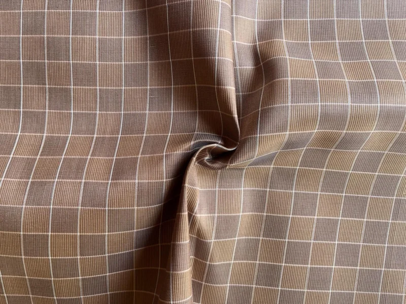 Silk Houndstooth, Brown