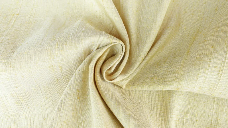 Slubbed Silk, Heavy Textured, Light Yellow