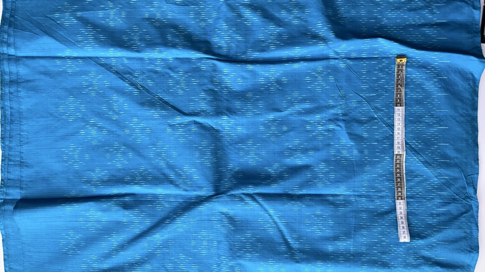 Ikat Native Silk, Dok Kaew Pattern, Light Blue