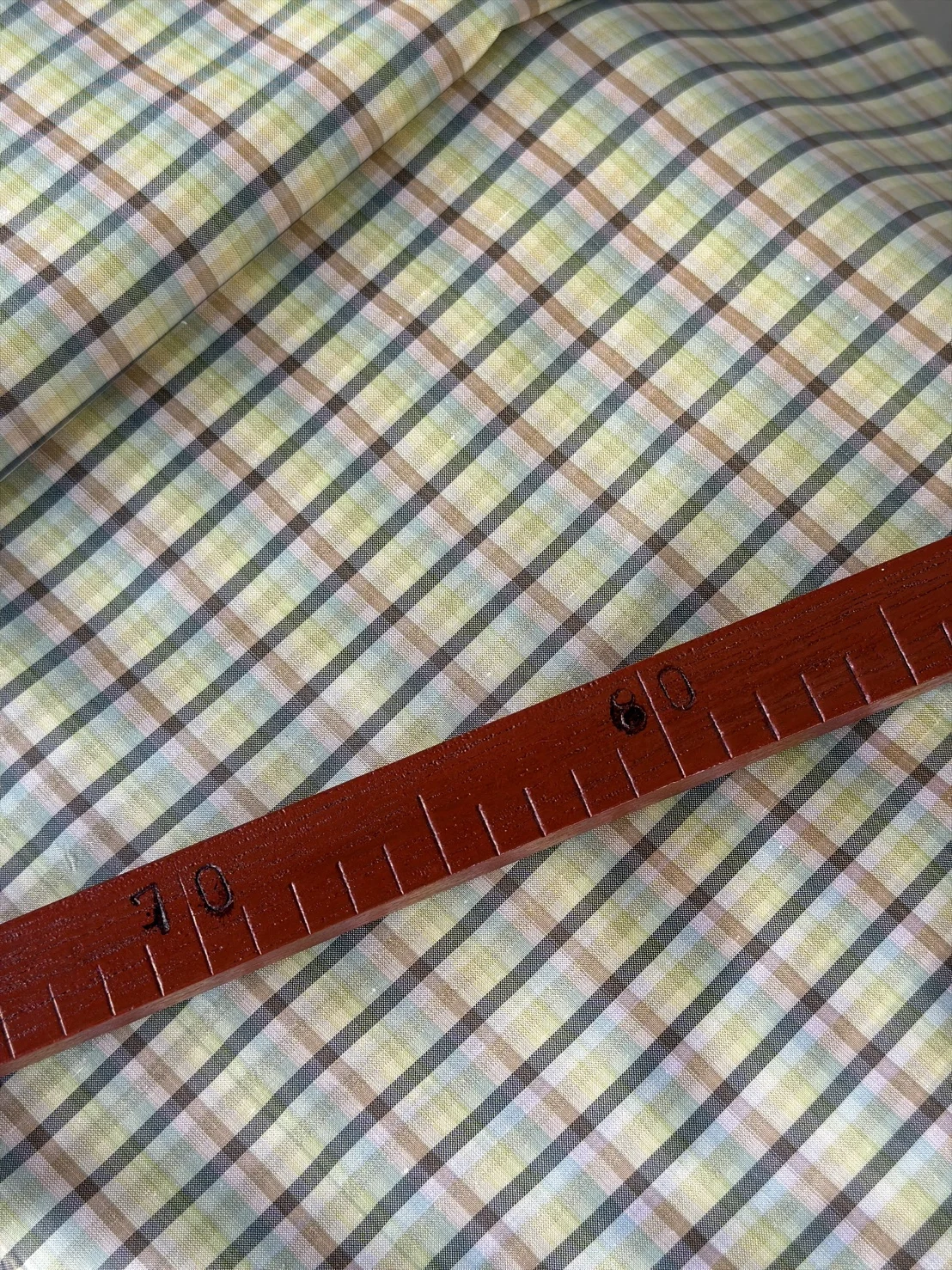 Silk Plaid, Smooth Weave, Dark Grey and Yellow
