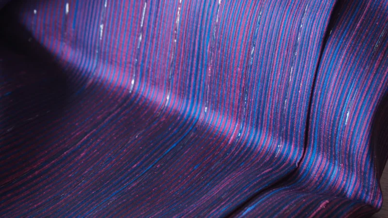 Silk Multicolour Stripe, Purple-Blue