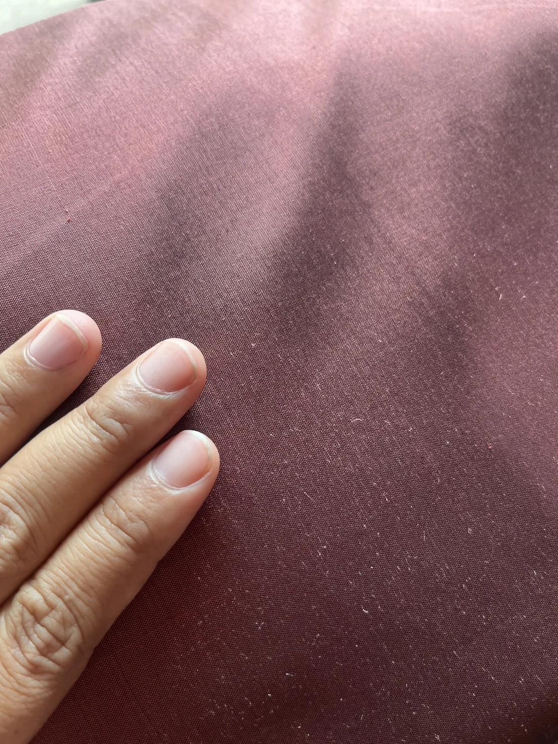 Solid-Colour Silk, Smooth Weave, 2-Ply, Dark Burgundy