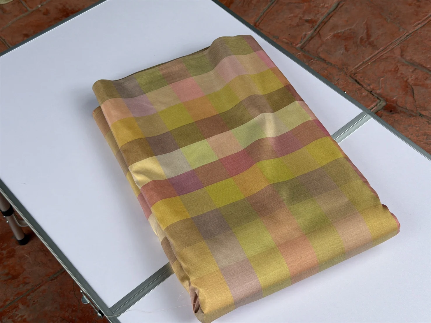 Silk Multicolour Stripe, Warm Tones