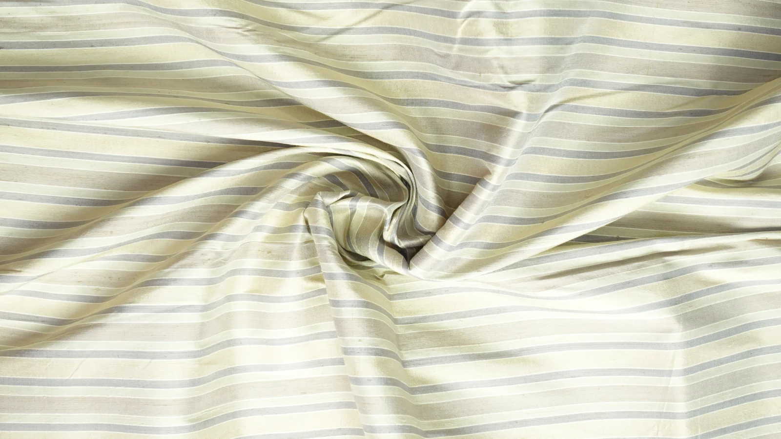 Silk Multicolour Stripe, Grey, Cream and Light Brown