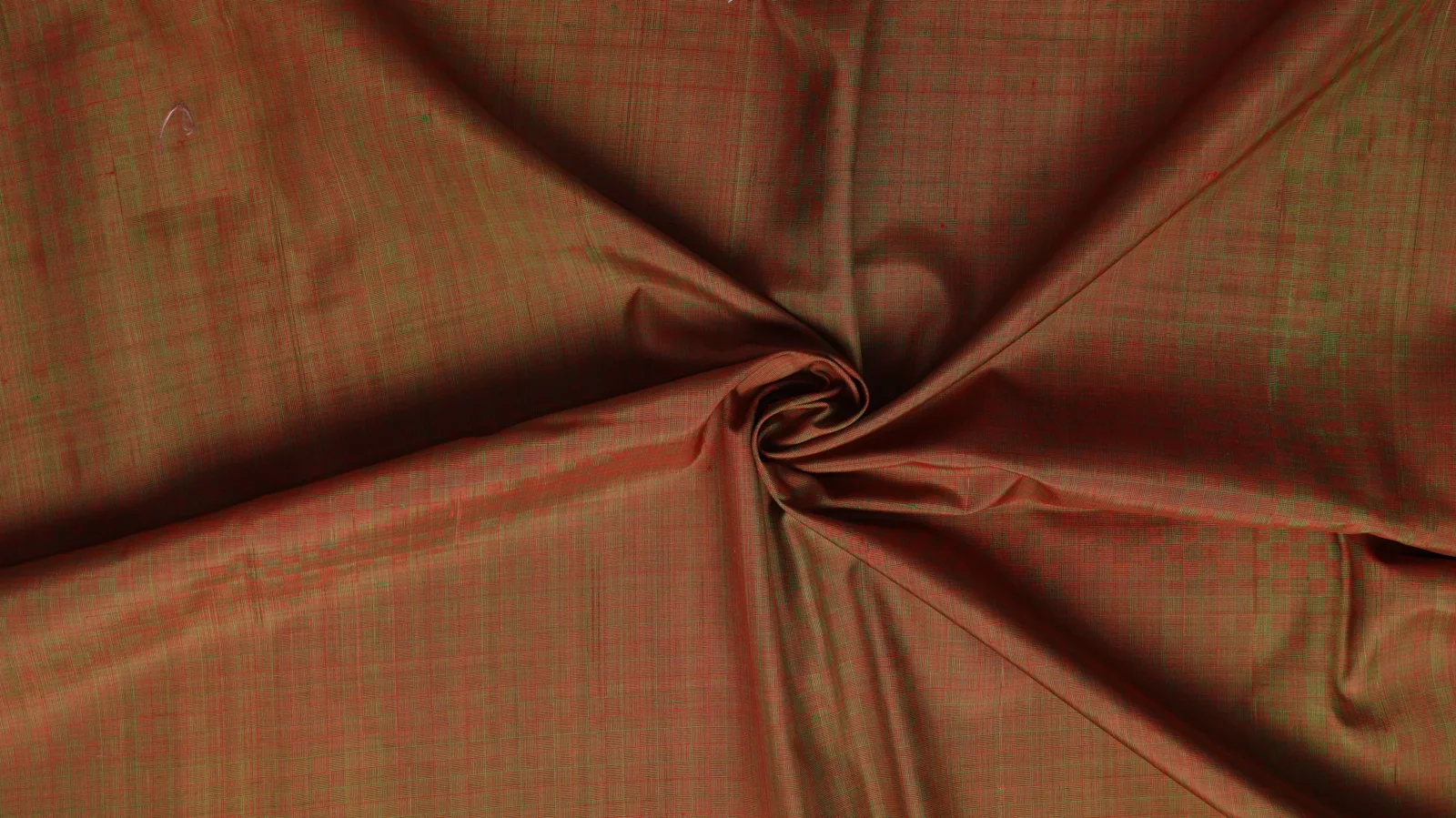 Silk Houndstooth, Brown and Green