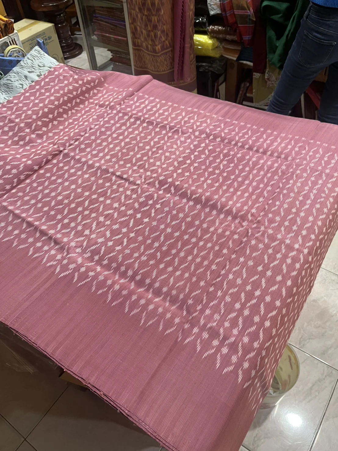 Ikat Native Silk, Pink