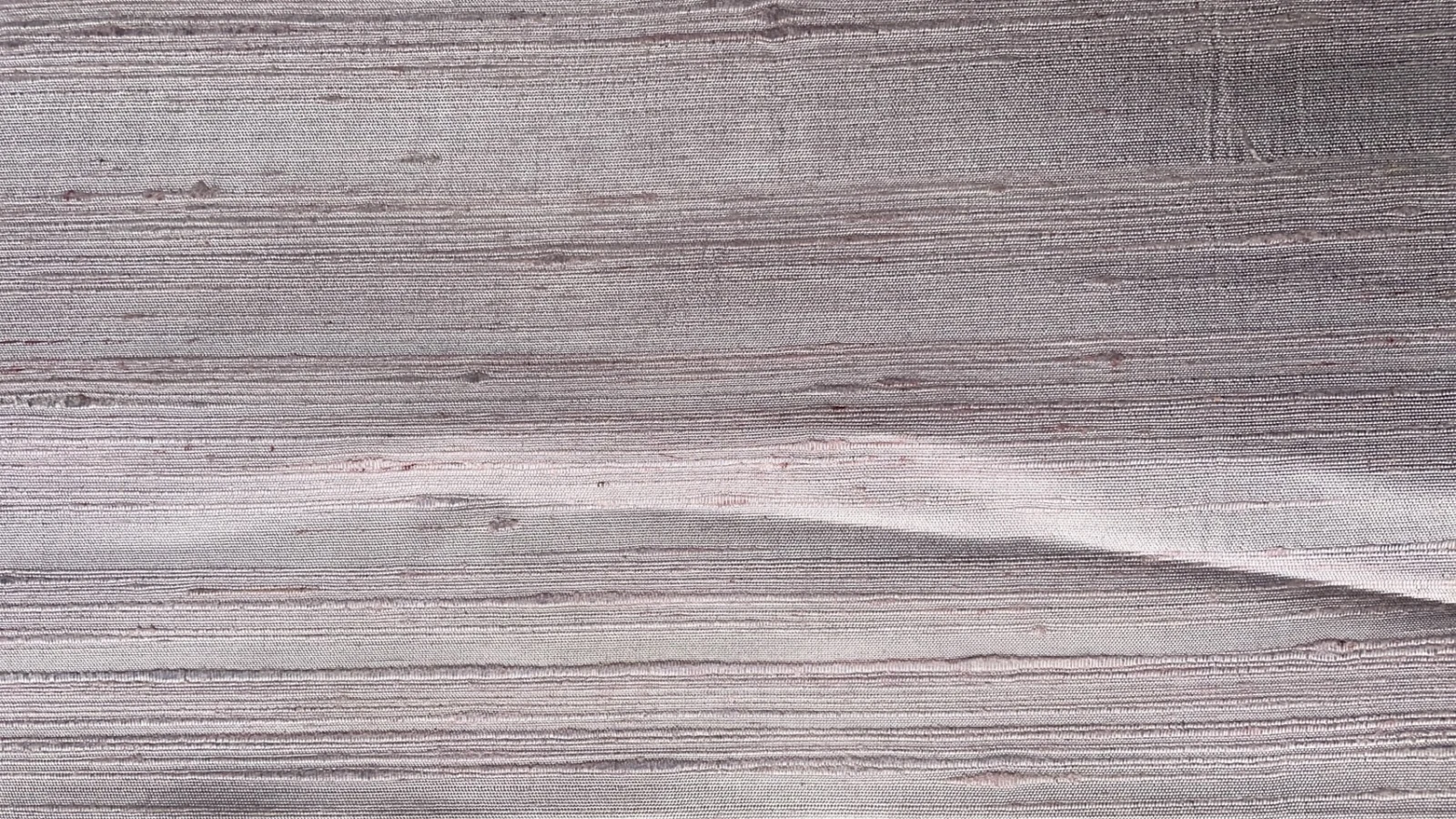 Naturally Dyed Slubbed Silk, Heavy Textured, Light Mauve Grey