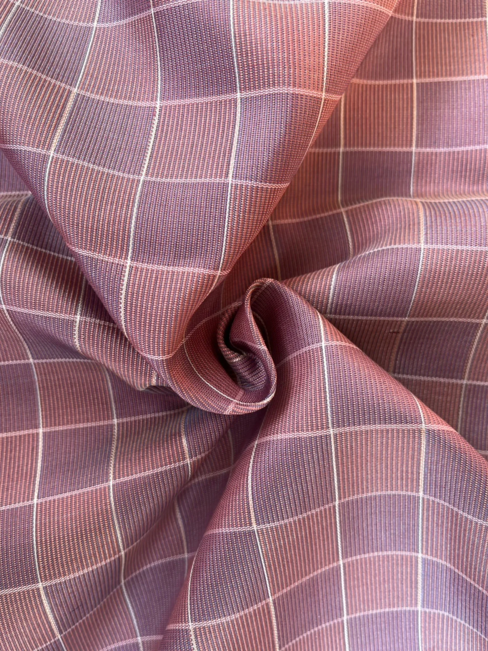 Silk Houndstooth, Dusty Mauve