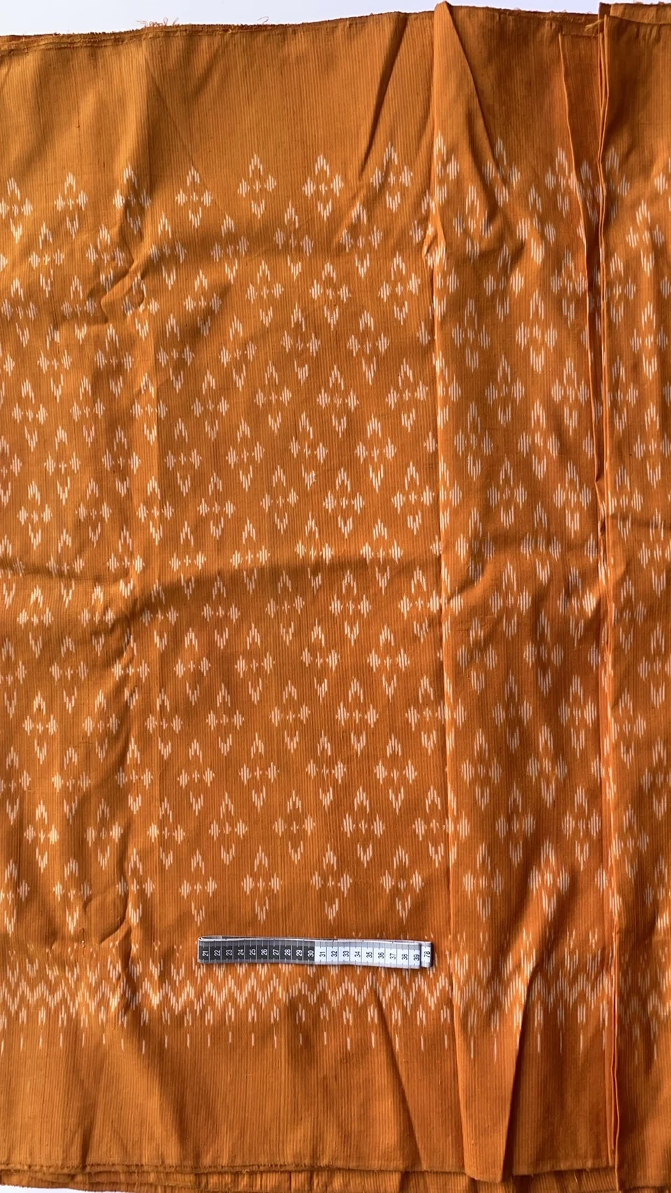 Ikat Native Silk, Dok Rak Pattern, Orange