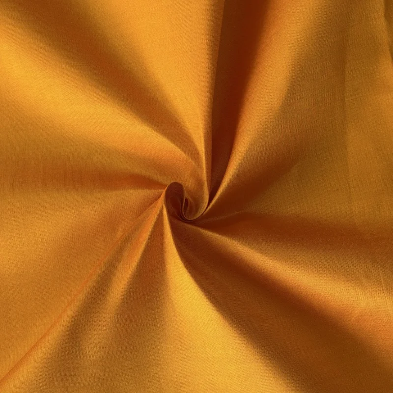 Solid-Colour Silk, Smooth Weave, 2-Ply, Golden Yellow