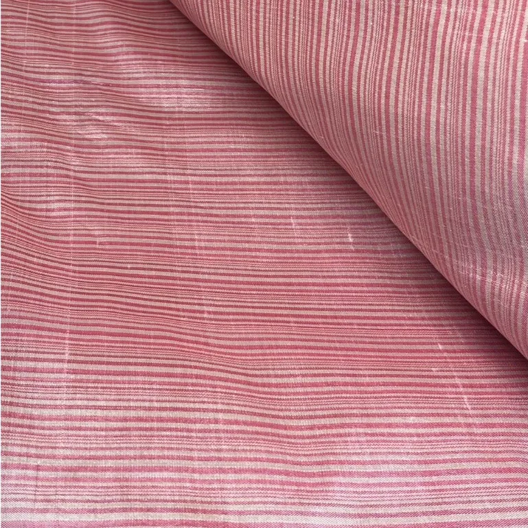 Silk Multicolour Stripe, Pastel Pink