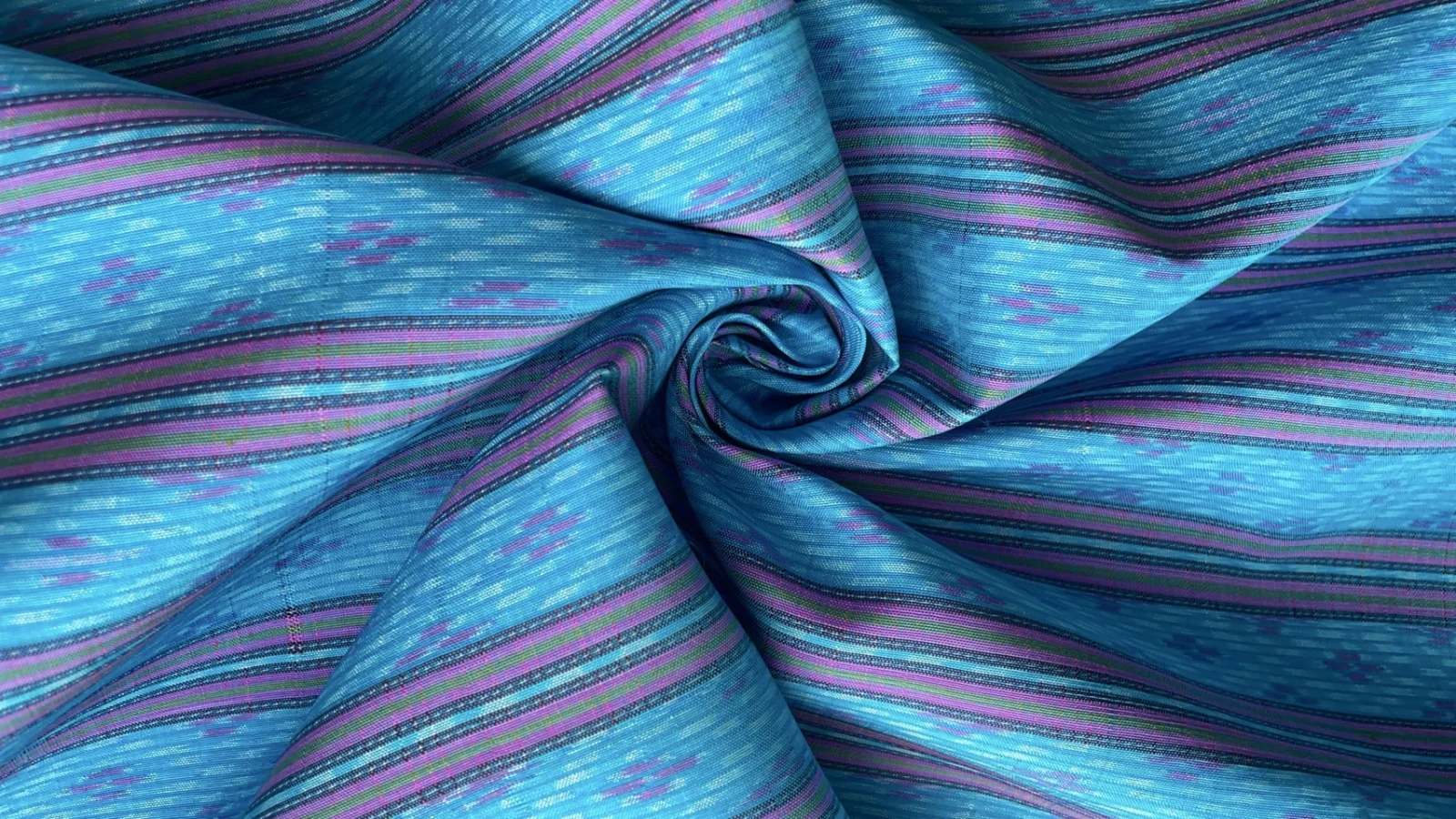 Ikat Native Silk, Hol Pattern, Sky Blue