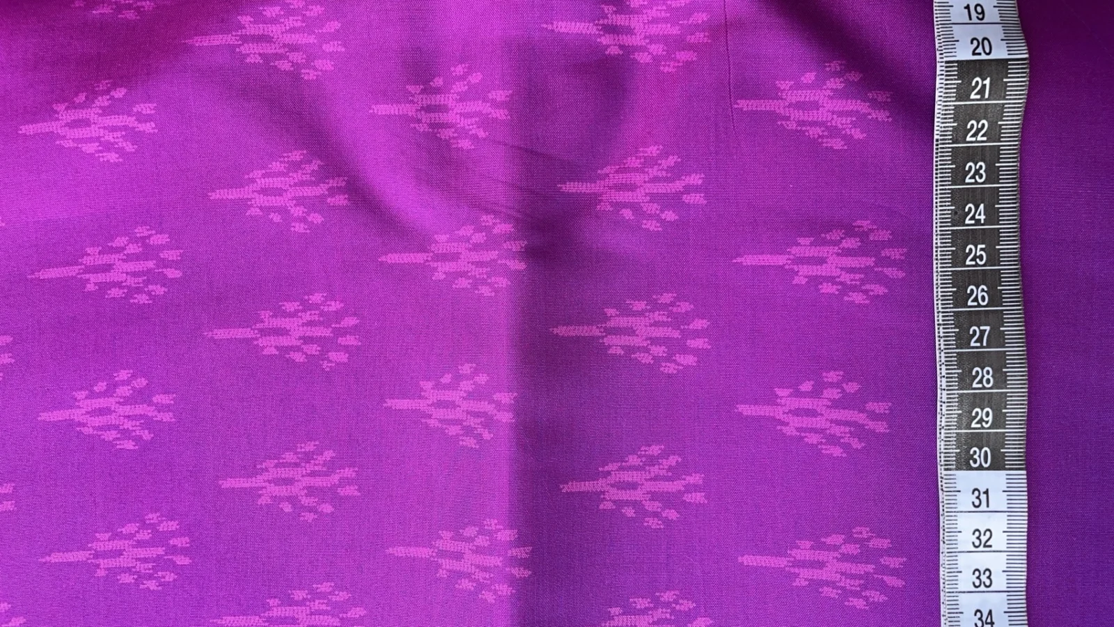 Printed Silk, Smooth Weave, Dok Peep Print, Purple