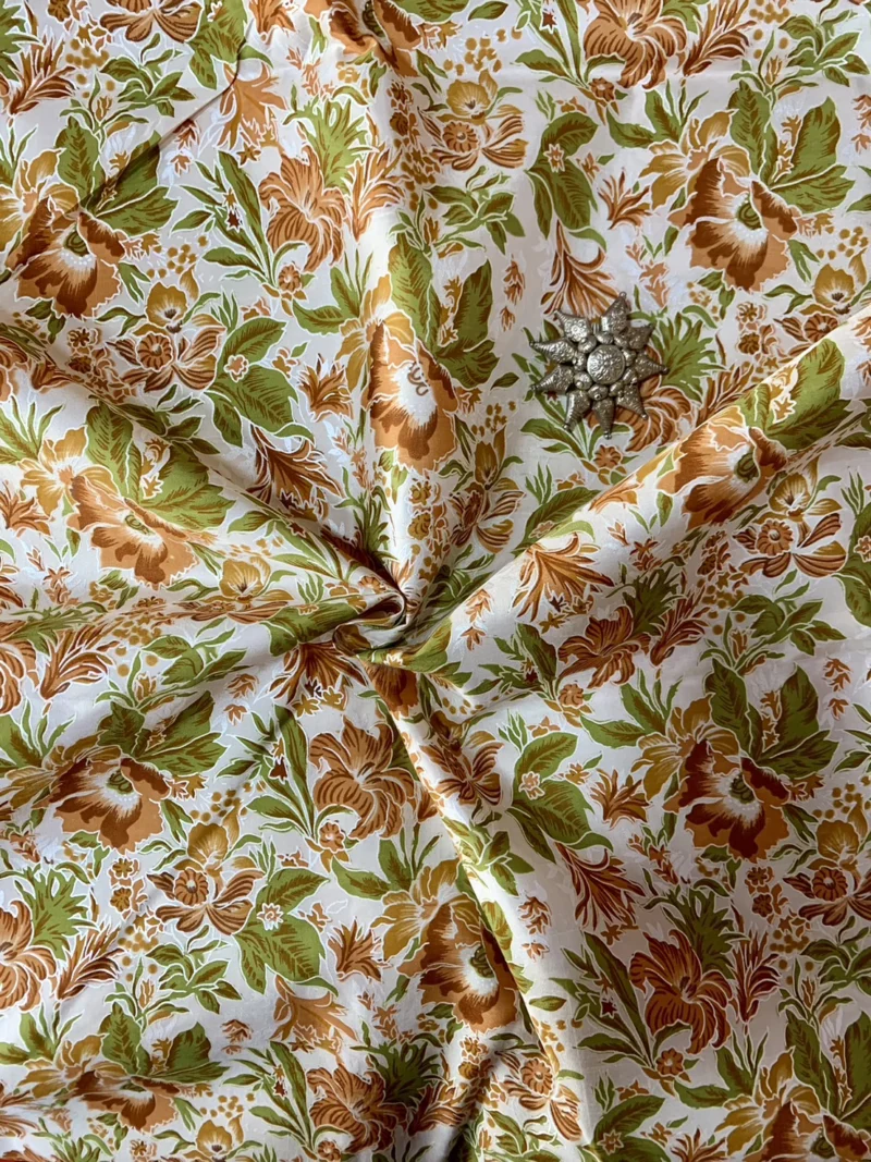Printed Silk, Smooth Weave, Multicolour