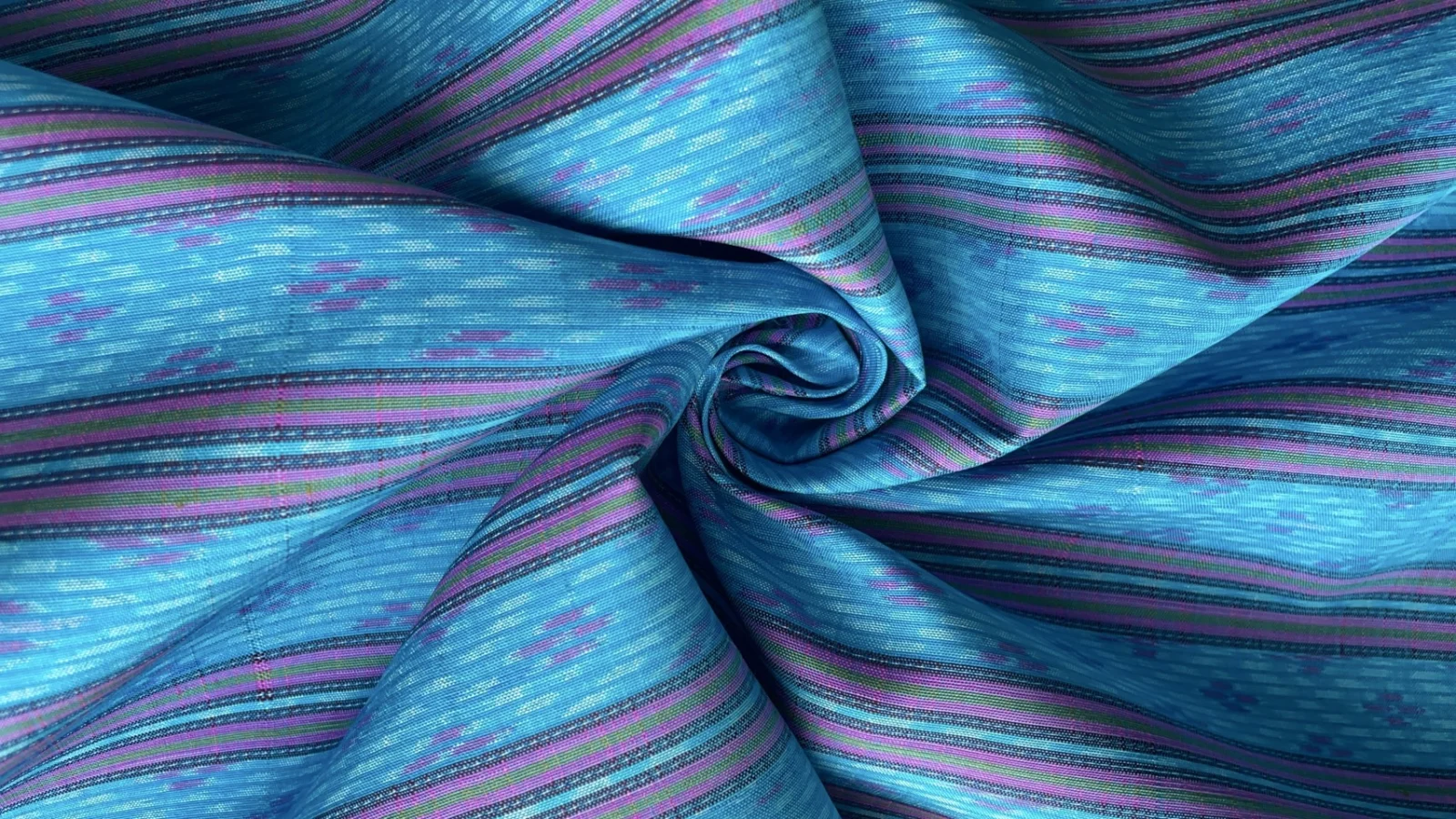 Ikat Native Silk, Hol Pattern, Sky Blue