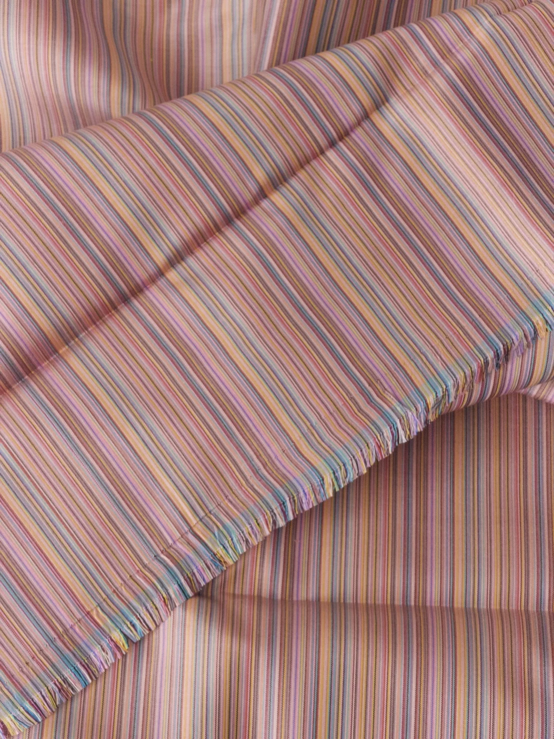 Silk Multicolour Stripe, Pink-Beige-Brown