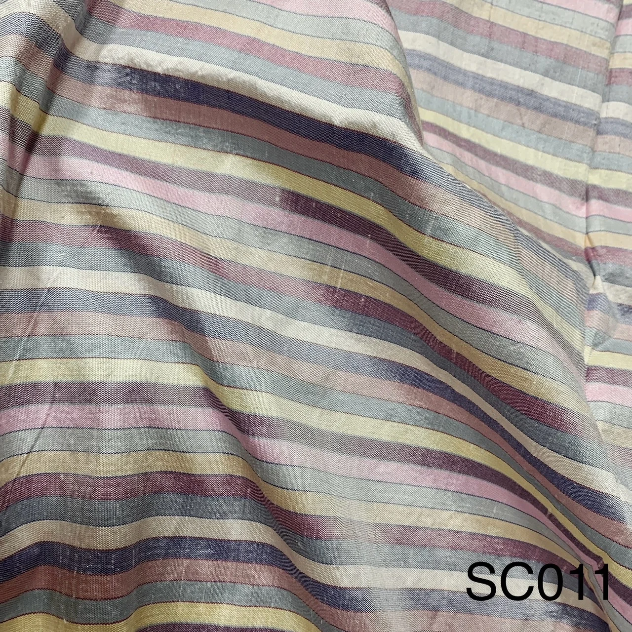 Silk Stripe, Textured, Purple and Grey