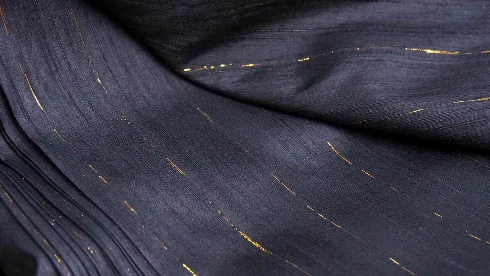 Silk Multicolour Stripe, Black