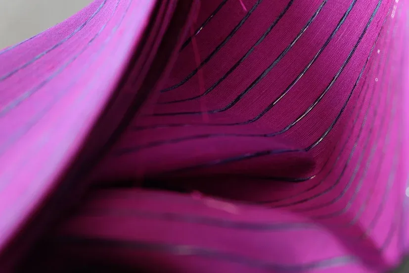Silk Multicolour Stripe, Purple