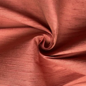 Naturally Dyed Slubbed Silk, Heavy Textured, Lac Red