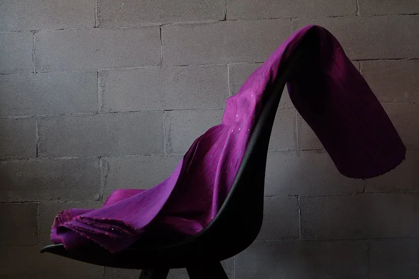 Silk Multicolour Stripe, Purple