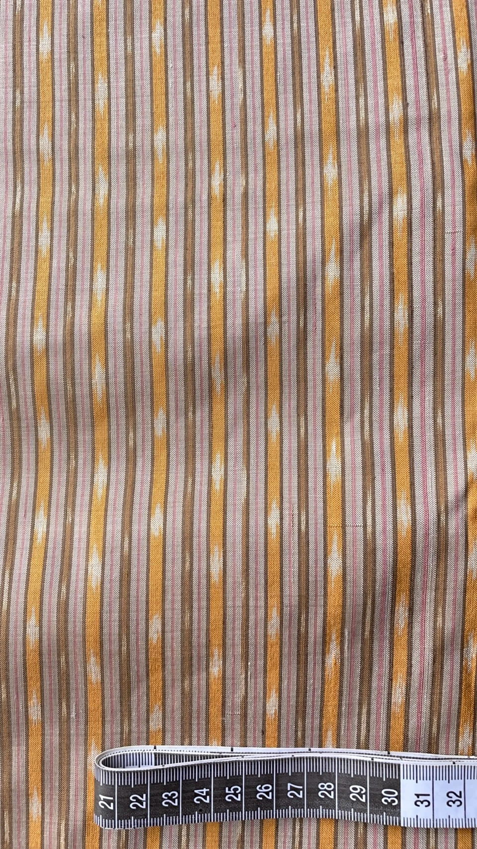 Ikat Native Silk, Nam Lai Pattern, Light Grey-Purple-Brown