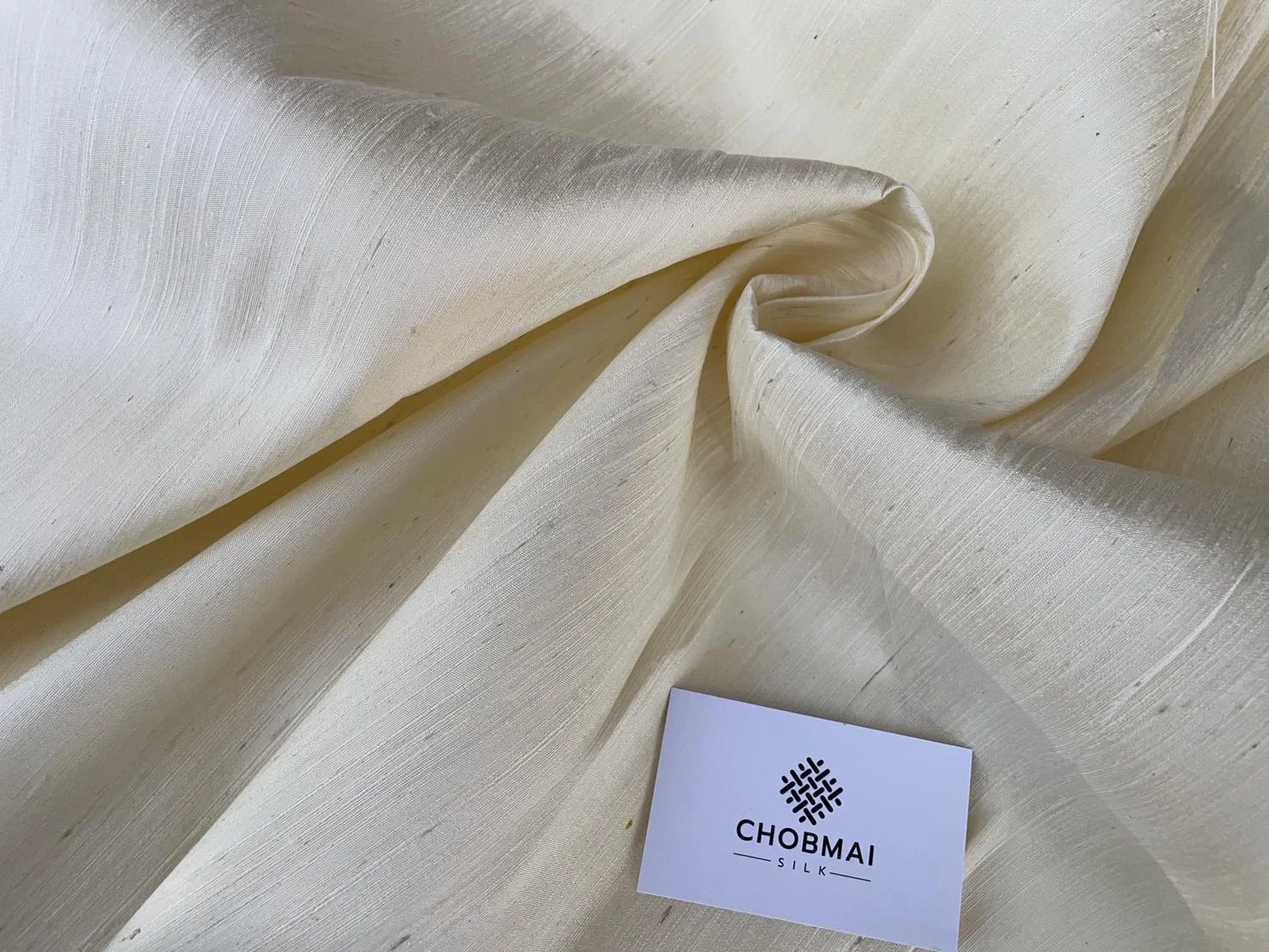Slubbed Silk, Heavy Textured, Ivory