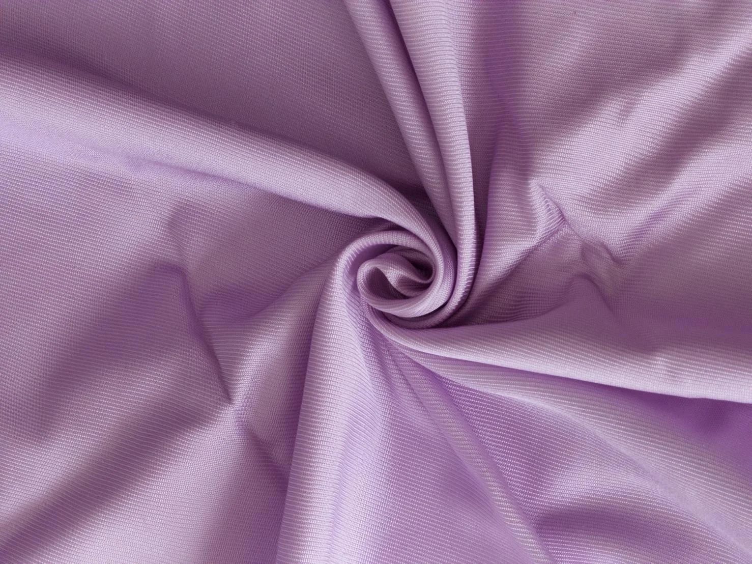 Solid-Colour Silk, 4-Shaft Fine Stripe Weave, Light Purple