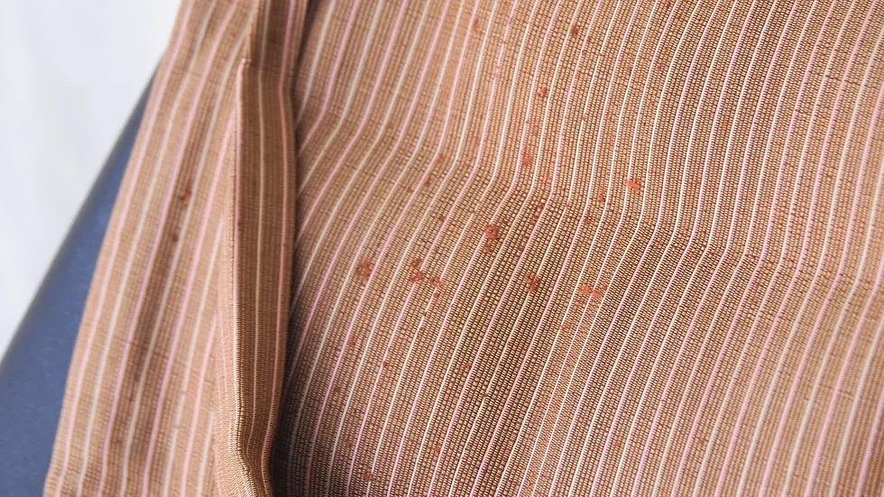 Silk Multicolour Stripe, Brick Brown