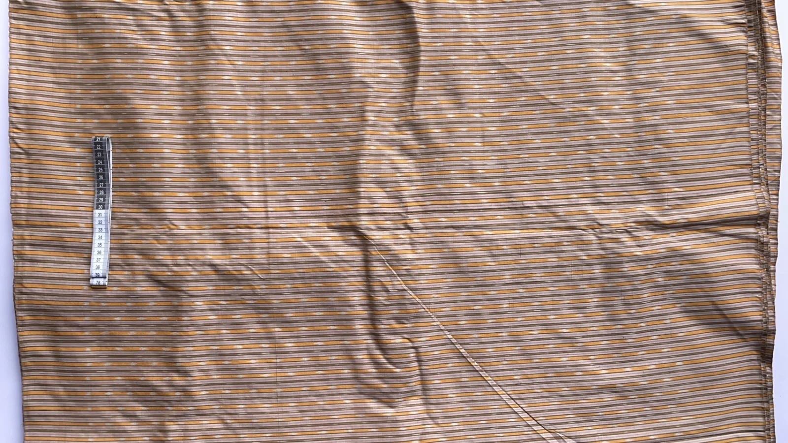 Ikat Native Silk, Nam Lai Pattern, Light Grey-Purple-Brown