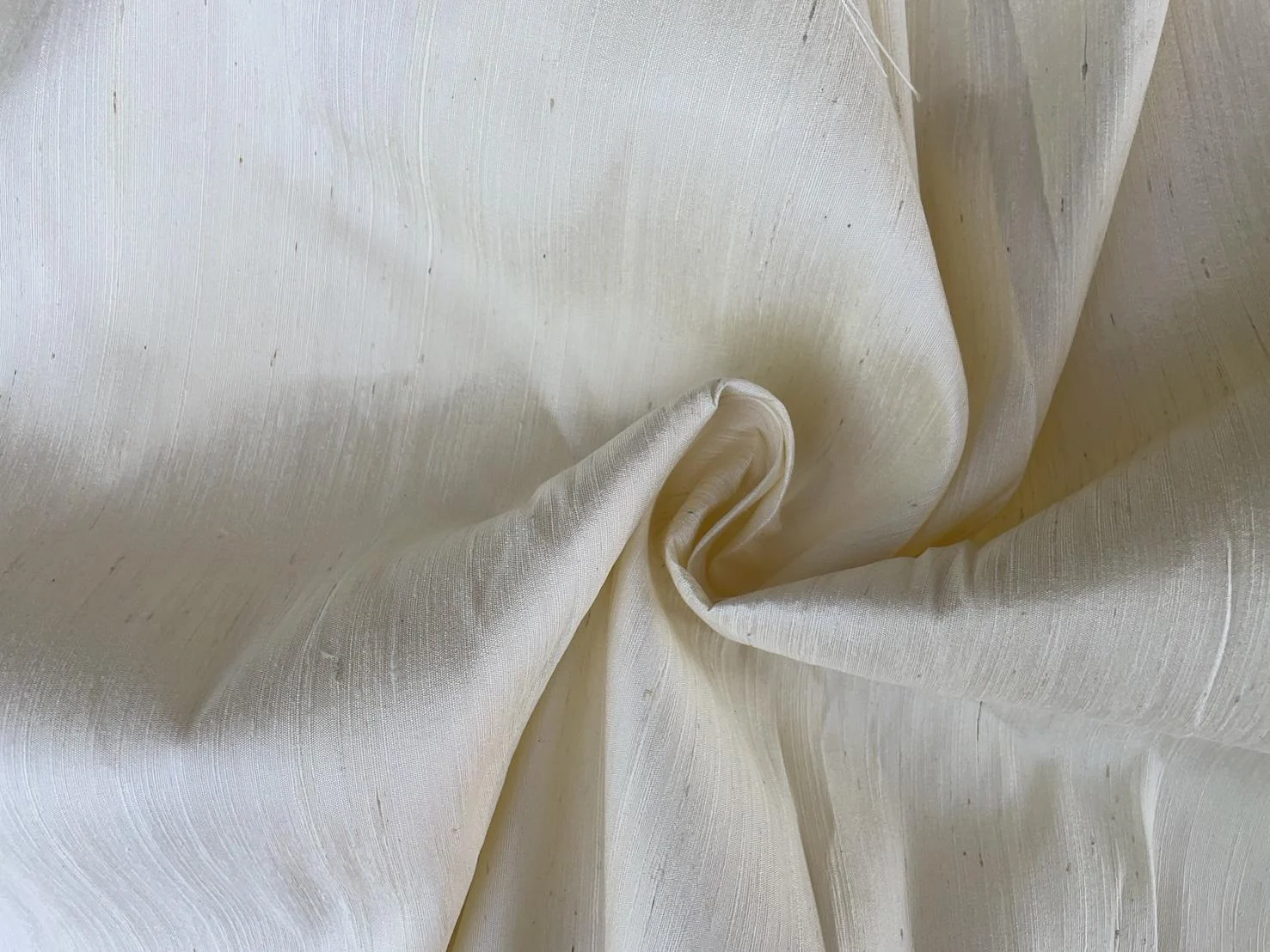 Slubbed Silk, Heavy Textured, Ivory
