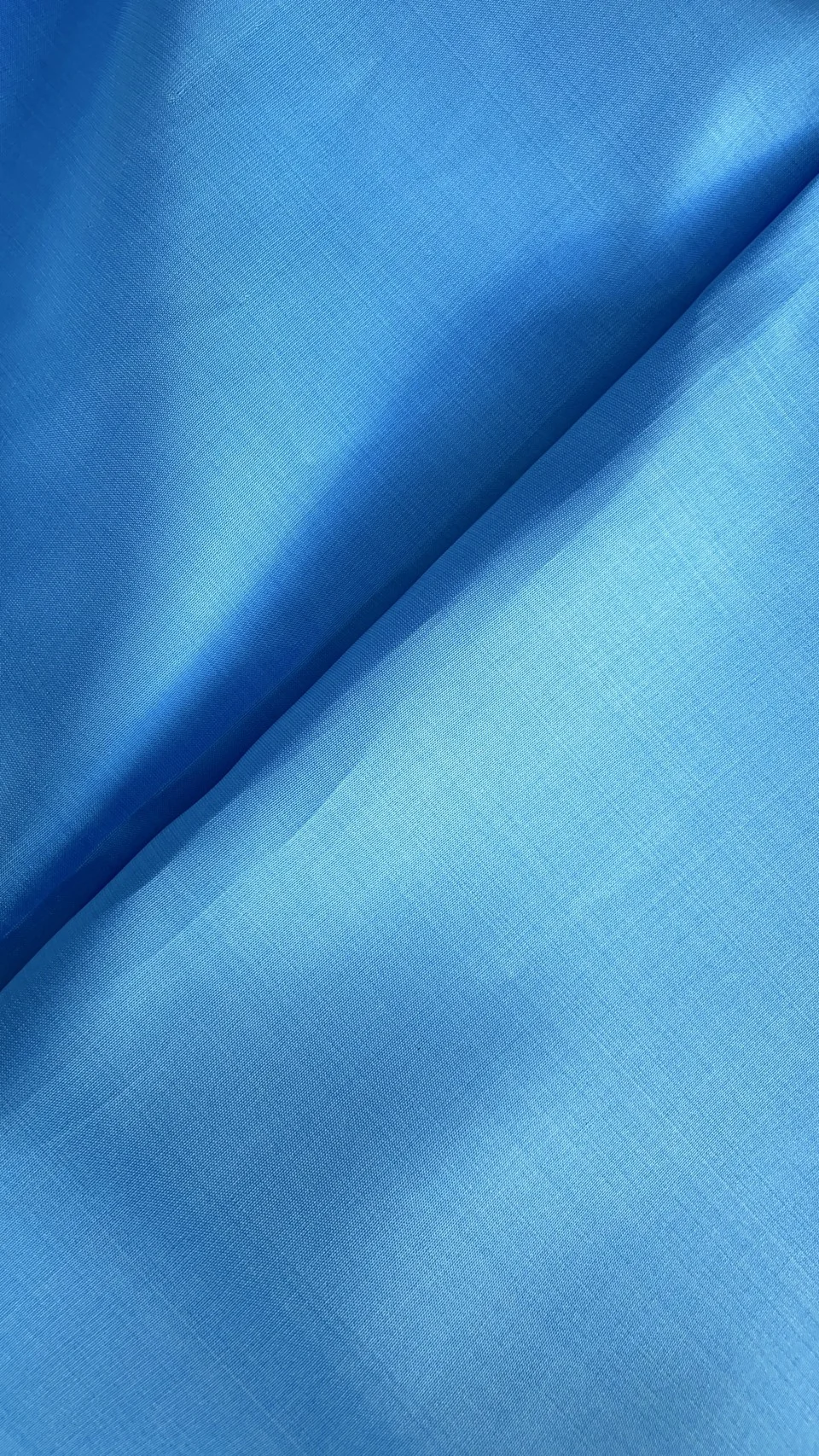 Solid-Colour Silk, Smooth Weave, 2-Ply, Sky Blue