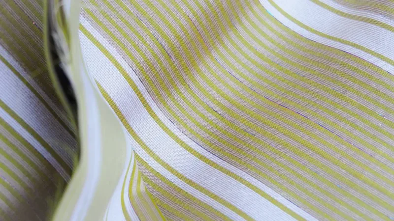 Silk Multicolour Stripe, White-Green