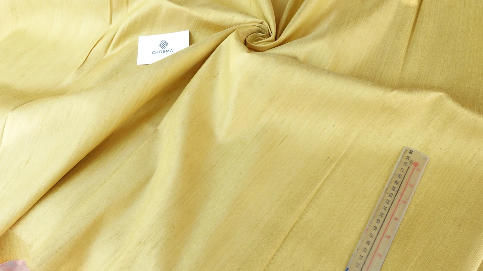 Slubbed Silk, Heavy Textured, Yellow