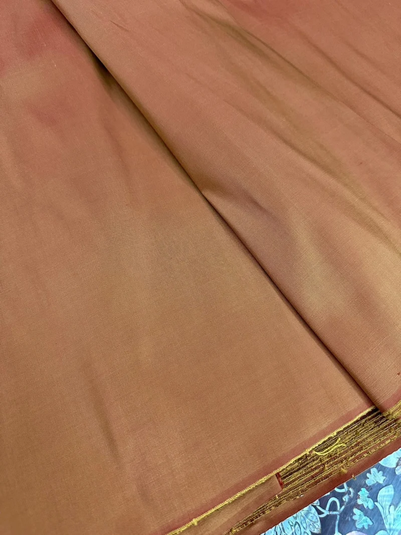 Solid-Colour Silk, Smooth Weave, Heavy Weight, 6-Ply, Brown