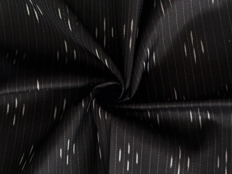 Ikat Silk, Kab Bua Cloth, Dok Kaew Pattern, Black