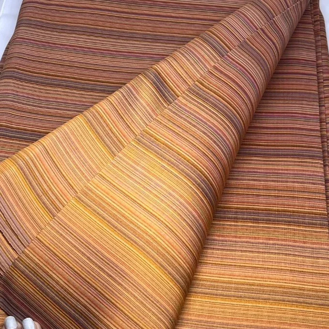 Silk Multicolour Stripe, Deep Brown