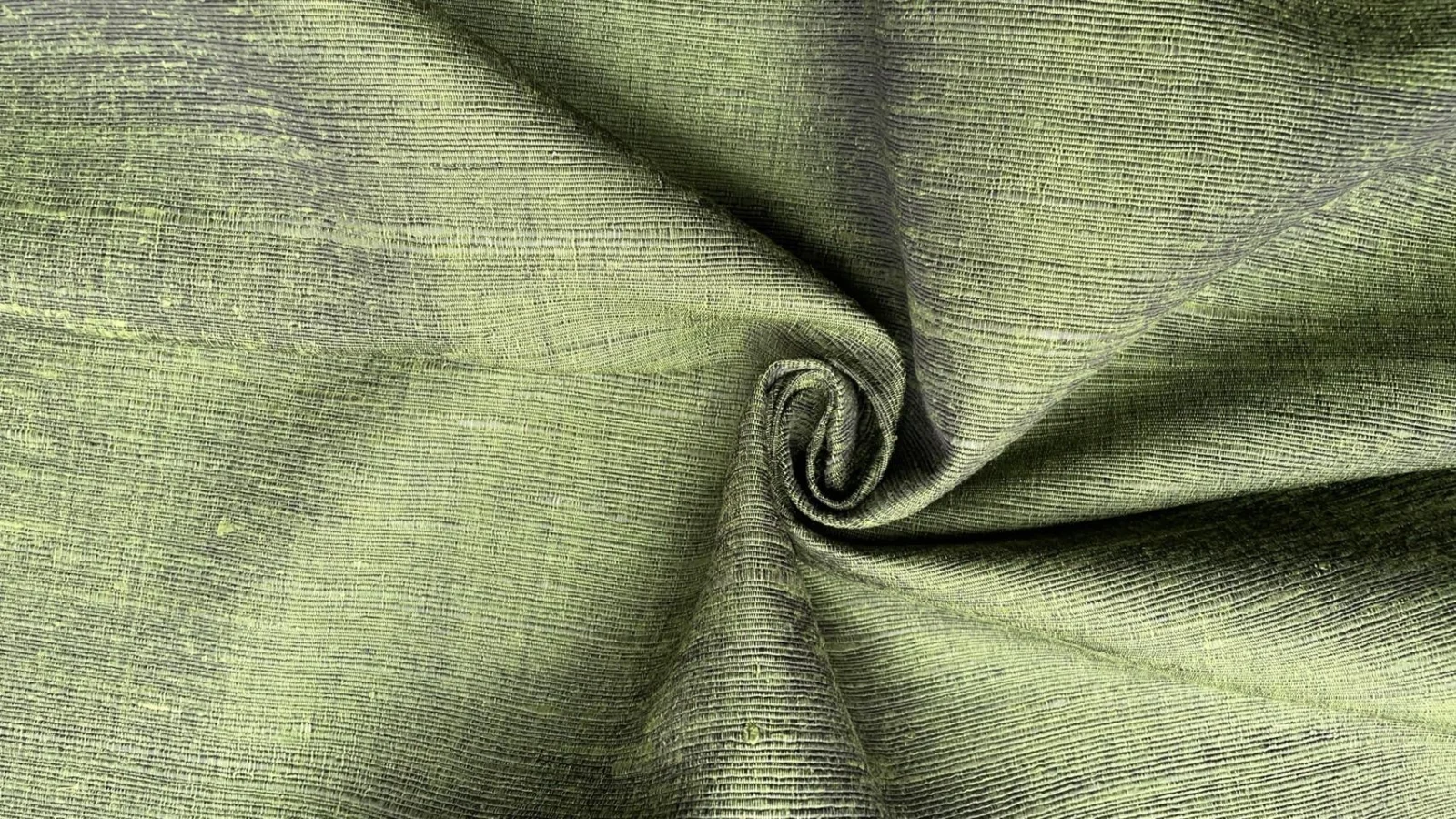Slubbed Silk, Heavy Textured, Olive