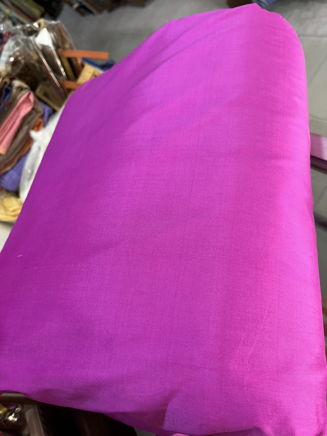 Solid-Colour Silk, Smooth Weave, 2-Ply, Pink