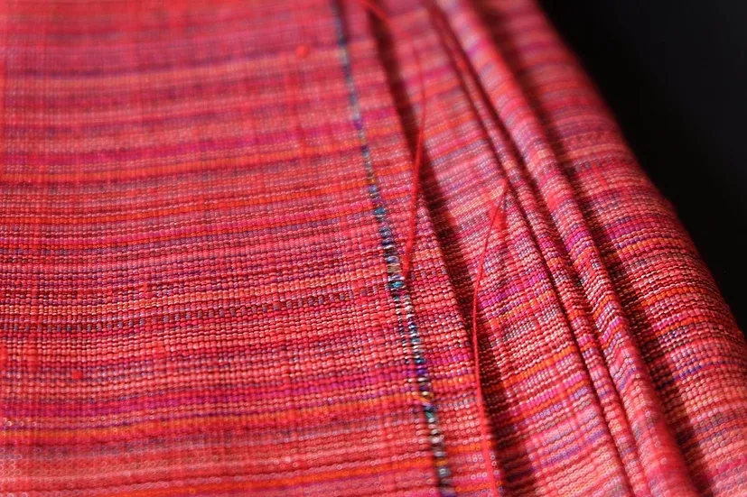 Silk Multicolour Stripe, Red