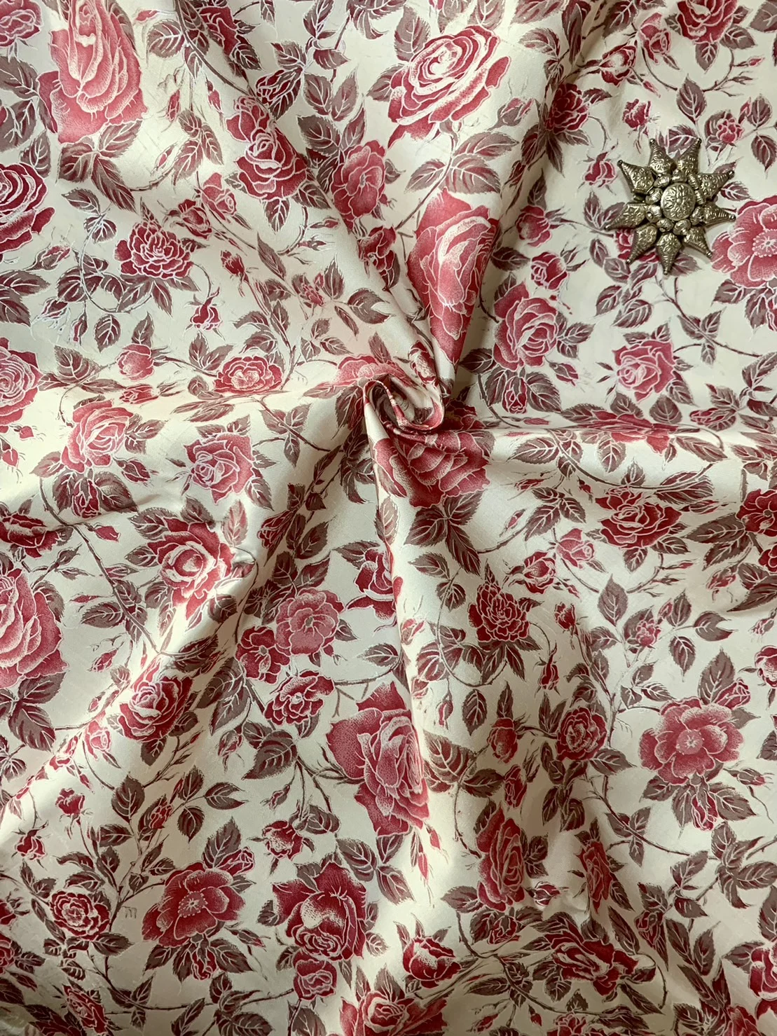 Printed Silk, Smooth Weave, Multicolour