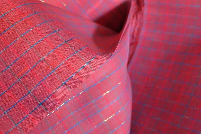 Silk Multicolour Stripe, Red