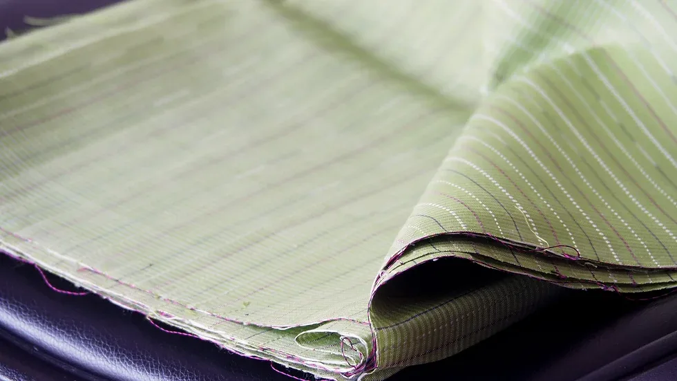 Silk Multicolour Stripe, Light Green