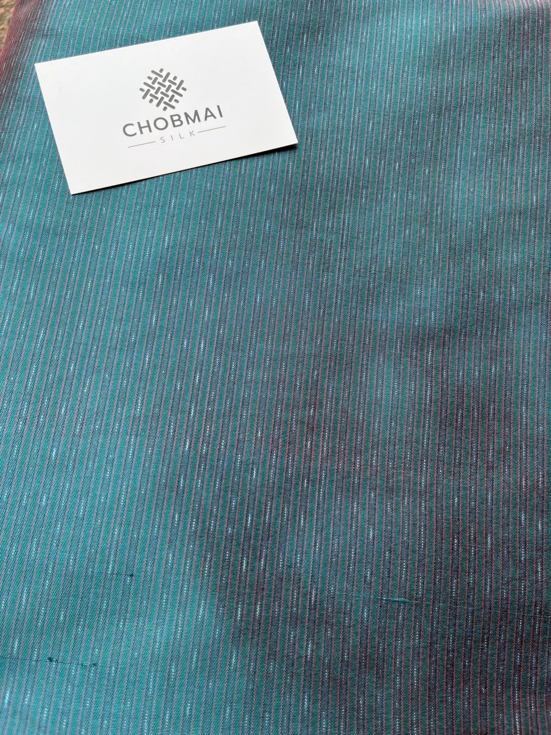 Ikat Silk, Amprom Pattern, Turquoise Green